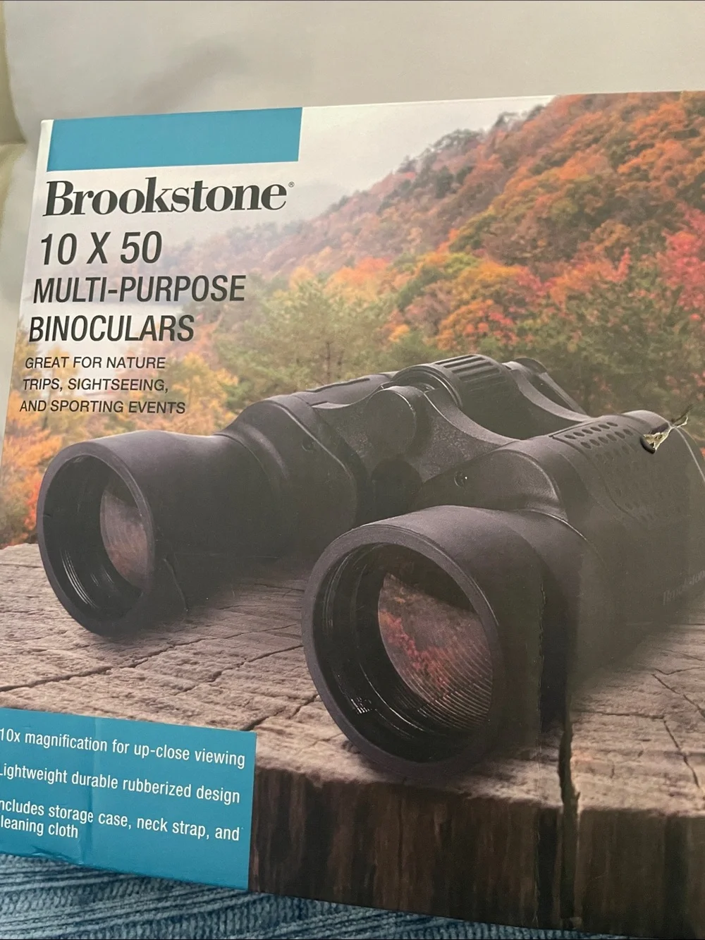 Brookstone Black 10x50 Multi-Purpose Binoculars